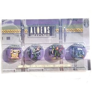 Nintendo DS Aliens Infestation 4-Button Set Retro